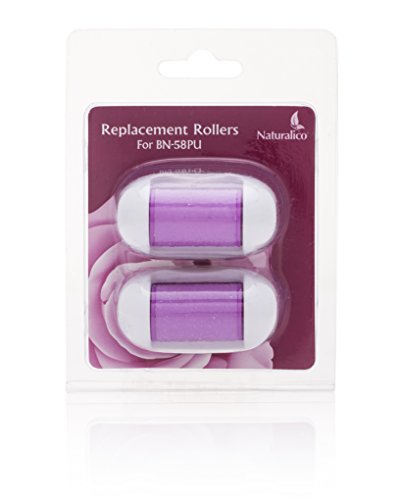 Pack of 2 (Purple) Replacement Refill Roller Heads - Compatible with Naturalico Rechargeable Electronic Callus Remover Suitable for All Types of Skin