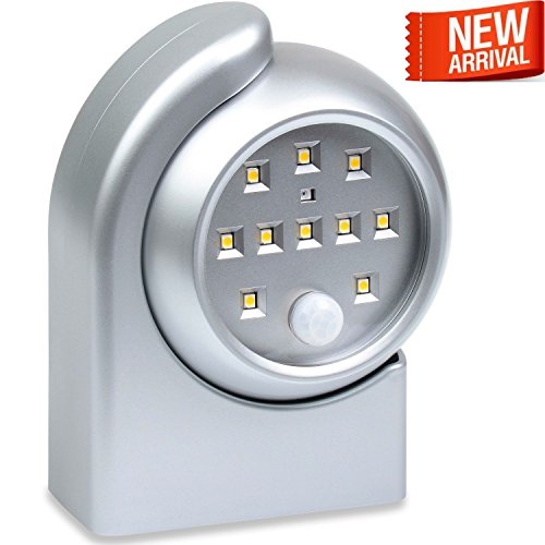 Motion Sensor Night Light for Hallway, Stairs, Closet, Bedroom, Kitchen & More! LED Wall Light Fixture w/ *FREE* Mounting Items To Stick-It-Anywhere - Buy One For Each Dark Corner!