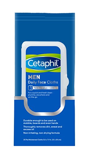 Cetaphil Men Daily Face Cloths, 25 Count