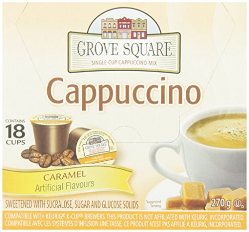 Grove Square Caramel Cappuccino, 18-Count, 270gm