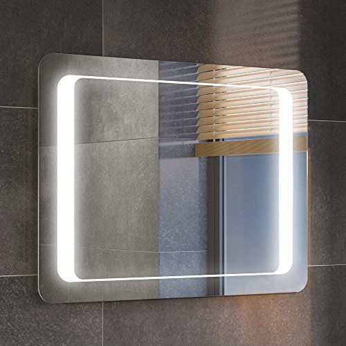 800 x 600 mm Illuminated LED Bathroom Mirror Light with Sensor + Demister ML2112
