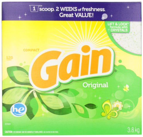 Gain Ultra for High Efficiency Machines Original Scent Powder Detergent 120 Loads, 137 Ounce