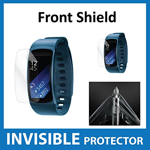 Samsung Gear Fit 2 GPS Sports Band Watch Screen Protector INVISIBLE Front Shield Military Grade Protection Exclusive to ACE CASE