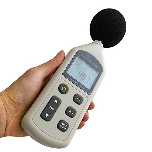 Foneso Digital Sound Level Meter 30 ~ 130 dB Decibel Noise Measurement Tester for Indoor/ Outdoor Uses