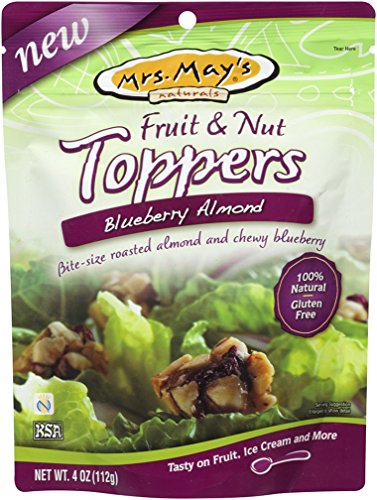 Mrs. Mays Fruit and Nut Toppers, Blueberry Almond, 4-Ounce (Pack of 6)