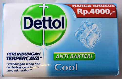 Dettol Anti-Bacterial Hand and Body Bar Soap, Cool, 110 Gram / 3.88 Ounce (Pack of 12)