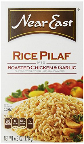 Near East Rice Pilaf Mix, Roasted Chicken & Garlic, 6.3oz Box
