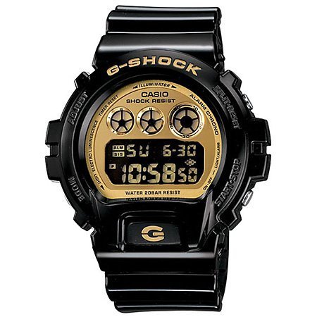 Casio - G-Shock - Mirrored Style - DW6900-CB Series - Black w/ Gold Face , One Size