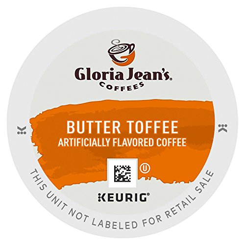 Gloria Jean's Coffees, Butter Toffee, K-Cup Portion Pack for Keurig Brewers 24-Count