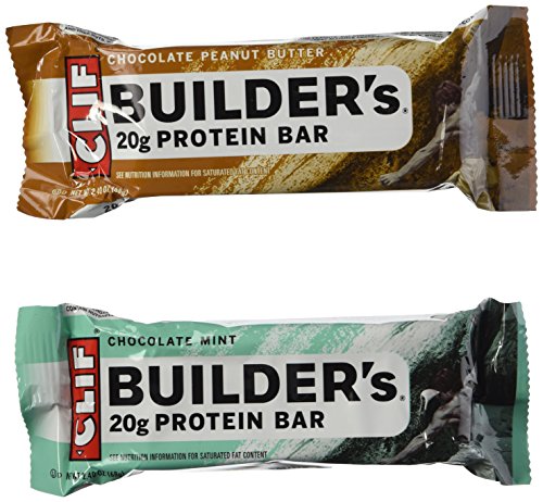 Clif Bar Builders Nutritional Bar Variety Pack, 18 Count
