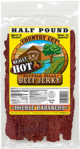 Buffalo Bills 8oz Double Habanero Country Cut Beef Jerky Pack