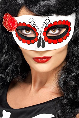 Smiffy's Mexican Day of the Dead Eyemask with Rose