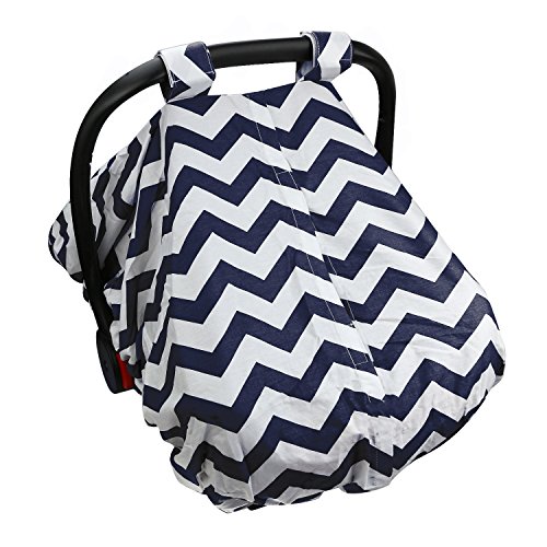 Baby Infant Car Seat Cover - Fits All Baby Car-Seats - Breathable Fabric, 100% Safe And Hygienic - Conveniently Compact Design - Machine Washable!