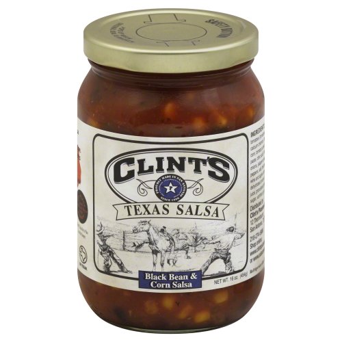 Clints Black Bean and Corn Salsa 16.0 OZ (Pack of 6)