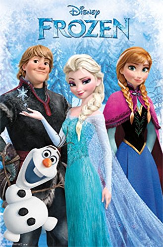 Frozen - Cast Together Disney Poster Movie Art Print Group