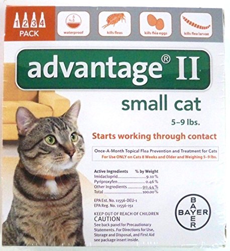Advantage II for Cats 5-9 Lbs. ~~ 4 Months