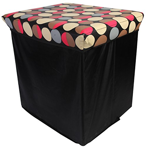 LOHAS Home Storage Ottoman Collapsible Foldable Seat Foot Rest Coffee Table,