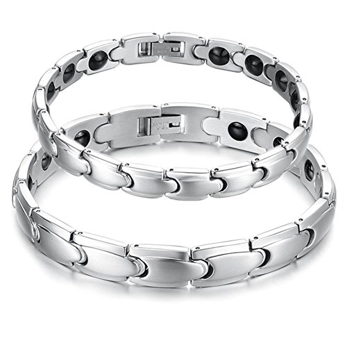 Starista Jewelry Titanium Magnetic Therapy Link Bracelet Germanium Power Balance Wristband for Women