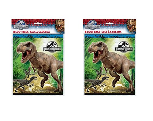 Jurassic World Favor Bags, 8ct (2 Pack)