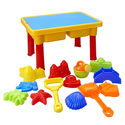 Holy Stone Sand and Water Table with Beach Play Set for Kids