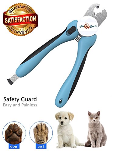 Dog Nail Clippers and Trimmer With Free Nail Filer & Non-Slip Grip Handles Professional dog nail clippers