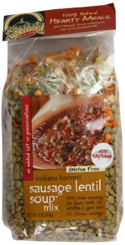Frontier Soups Hearty Meals Indiana Harvest Sausage Lentil Soup Mix, 16 Ounce
