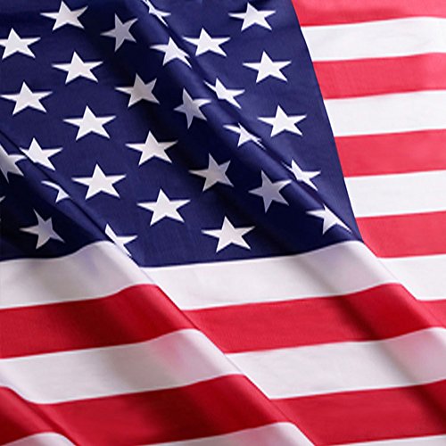 ANLEY® [Fly Breeze] 3x5 Foot American US Polyester Flag - Vivid Color and UV Fade Resistant - Canvas Header and Double Stitched - USA Flags with Brass Grommets 3 X 5 Ft