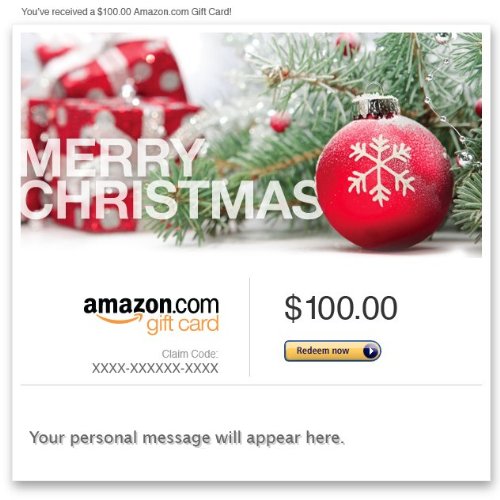 Amazon Gift Card - Email - Merry Christmas (Pine)