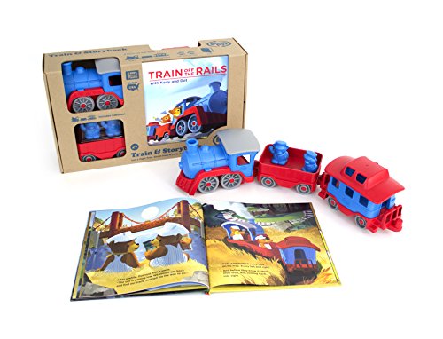 Green Toys Storybook Gift Set Includes Train & Storybook