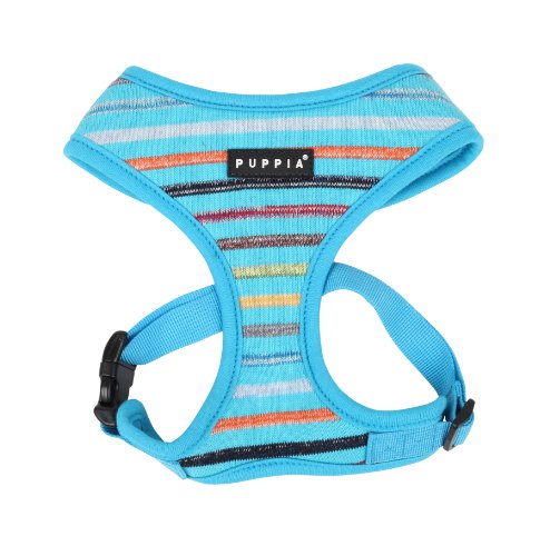 PUPPIA Authentic Watercolor Harness-A for Pets, Medium, Sky Blue