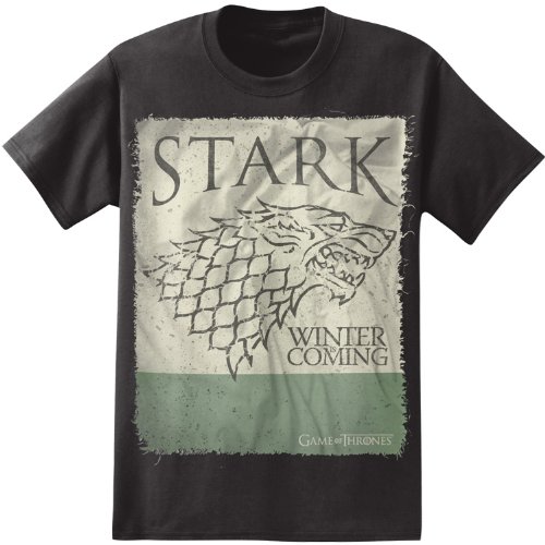 Game of Thrones - Stark Winter is Coming Direwolf - T-Shirt (Medium)