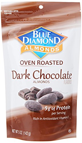 Blue Diamond Almonds, Oven Roasted Dark Chocolate, 5 Ounce