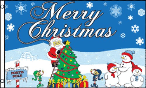 Merry Christmas ( Northpole ) 3x5 ft polyester Flag