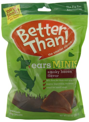 Better Than Bacon Mini Ears, 15 Count