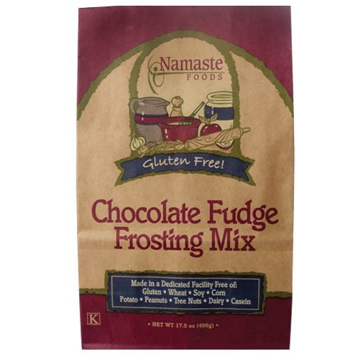 Namaste Foods, Gluten Free Chocolate Fudge Frosting Mix, 17.5-Ounce Bags (Pack of 6)