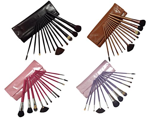 Essencell Cosmetic Brushes-12pc Makeup Brush Set -High Quality Natural & Synthetic Hair Makeup Brushes -Soft and Dense- the Essential Makeup and Brushes For Deliver a Flawless Finish of Makeup Application- Be Classy & Elegant With This Professional Makeup Brush Set + Beauty Blender Sponges Bonus -Great Gift -100% Satisfaction Guaranteed