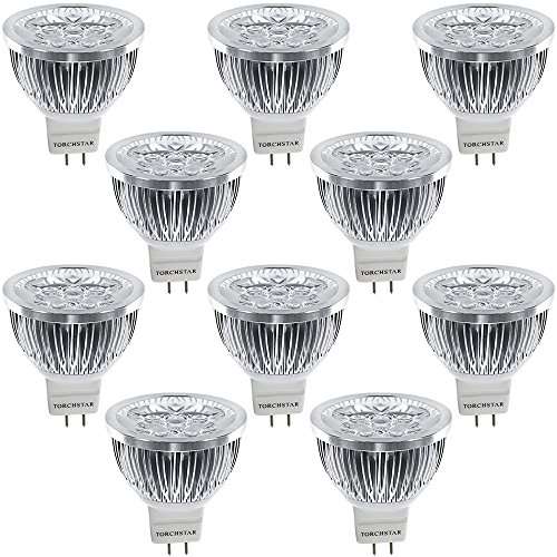 4W 12V Dimmable LED MR16 Light Bulb, 50W Halogen Replacement, 3200K Warm White/6000K Daylight LED MR16 Spotlight Bulb, 330Lm 60 Degree for Recessed, Track & Accent Lighting