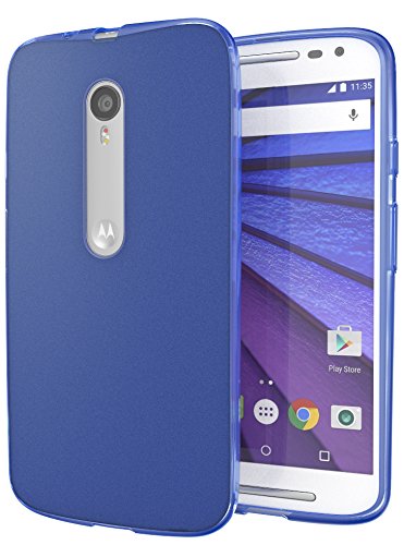 Motorola Moto G (3rd Generation) Case Cimo [Matte] Premium Slim Fit Flexible TPU Case for Motorola Moto G G3 (3rd Gen, 2015) - Blue