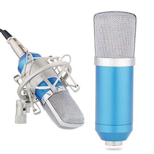 InnoGear Studio Recording Condenser Microphone with Shock Mount Holder Clip for Radio Broadcasting Studio, Voice-Over Sound Studio, Home Recording, Gaming and Video Chat