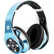 Bluedio R+ Legend Wireless Bluetooth Headphones with Mic & Micro SD Card Slot, Revolutionary 8 Drivers Deep Bass (Blue)