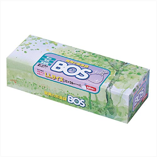 BOS, Amazing Odor-sealing Disposable Bags (60 Bags) [Size:XL, Color:White]