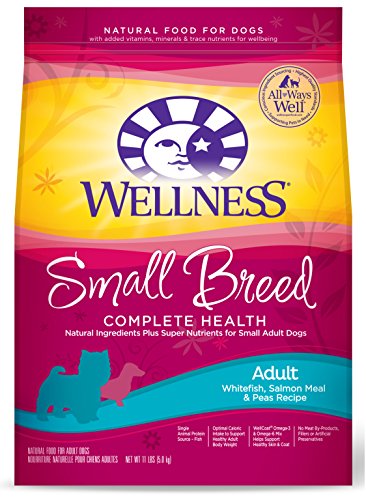 Wellness Complete Health Small Breed Salmon & Peas Natural Dry Dog Food, 11-Pound Bag