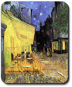 Art Plates® brand Mouse Pad - Van Gogh - The Cafe Terrace