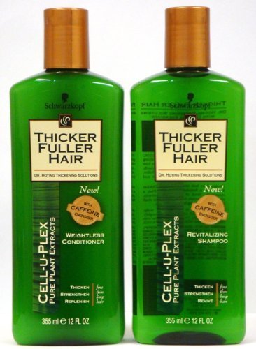 Thicker Fuller Hair Duo Set, Revitalizing Shampoo & Weightless Conditioner, 12 Oz Bottles