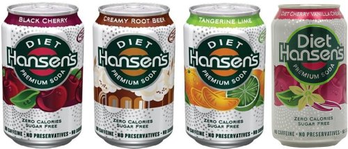 Hansen's Variety Pack, Diet Soda, 12 Ounce (Pack of 24)