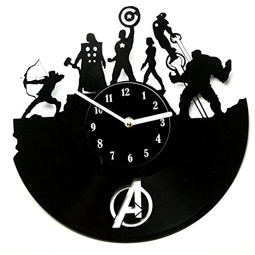 Wall Clock Avengers - Decoration for Home - Vinyl Record Clocks - Avengers Clocks - Unique Clocks - Vinyl Record Wall Decor - Home Clock - Clocks for Kitchen - The Avengers