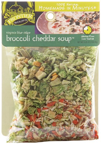 Frontier Soups Homemade In Minutes Virginia Blue Ridge Broccoli Cheddar Soup, 4.25-Ounce Bags (Pack of 4)