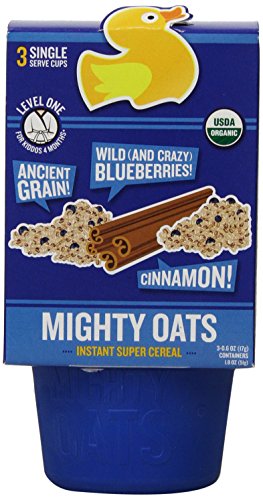 Little Duck Organics Mighty Oats Baby Cereal - Blueberry & Cinnamon - 3.75 oz