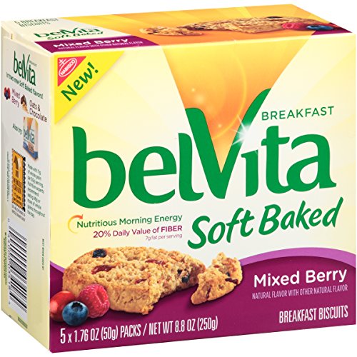 Belvita Soft Baked Breakfast Biscuits, Mixed Berry, 8.8 Ounce (Pack of 6)