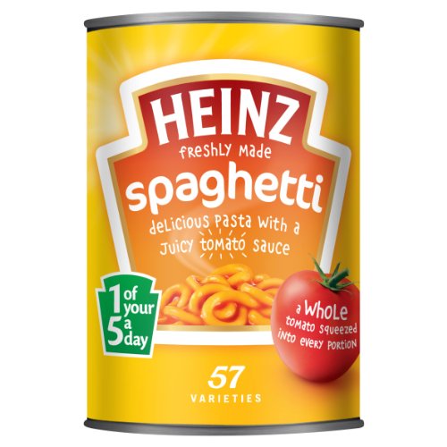 Heinz Spaghetti in Classic Tomato Sauce 400 g (Pack of 24)